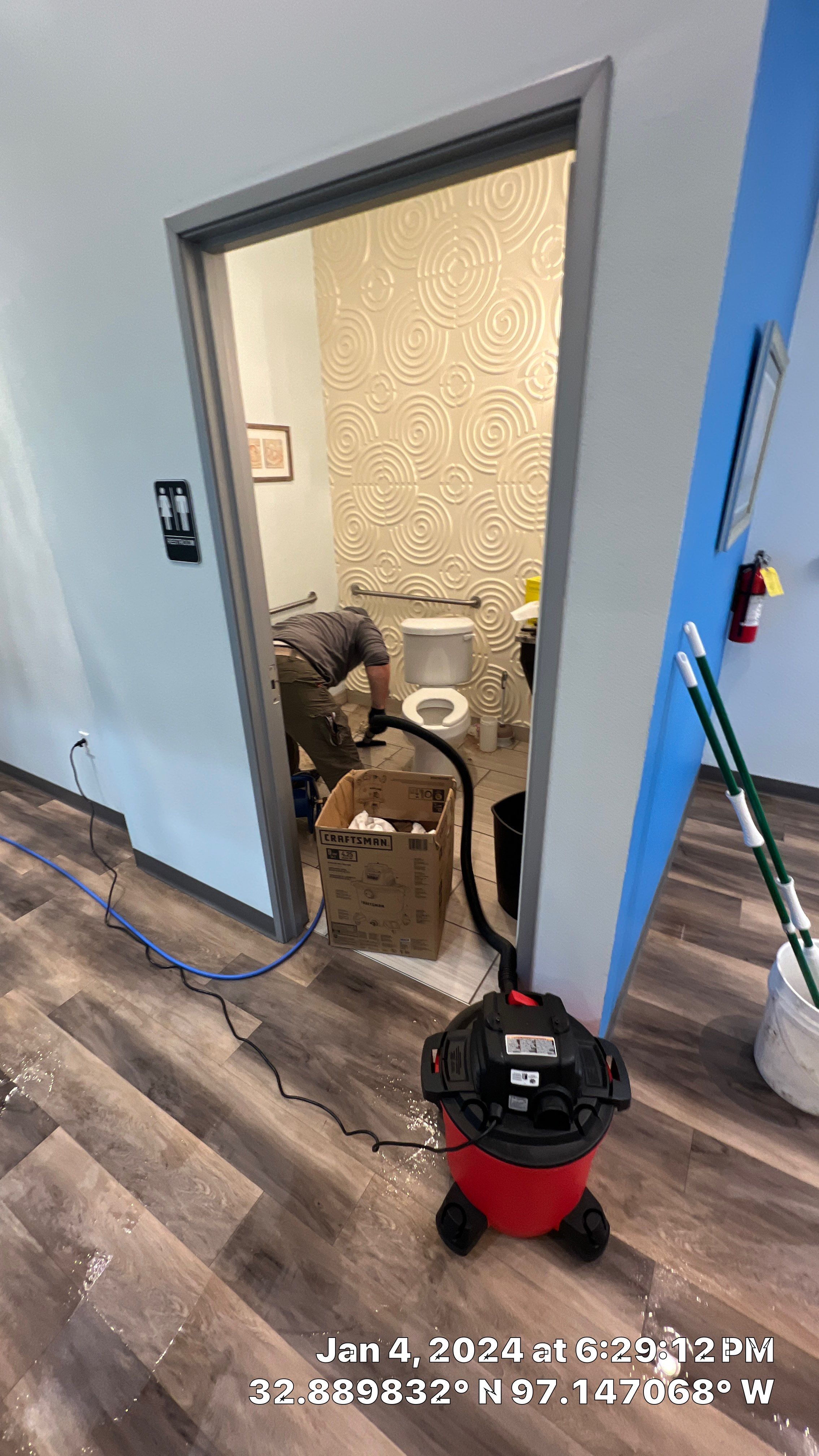 Interior repair completed