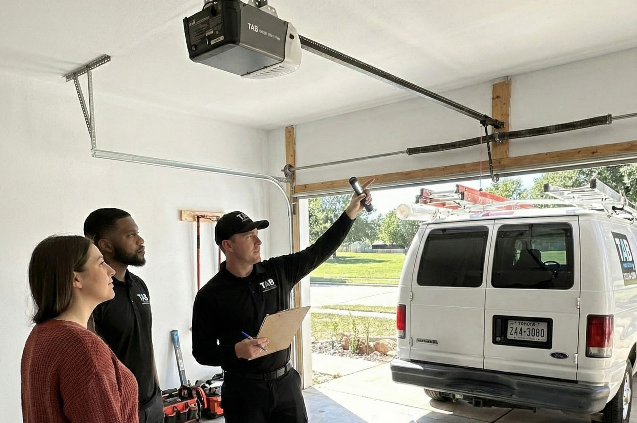 Garage door repair in Weatherford